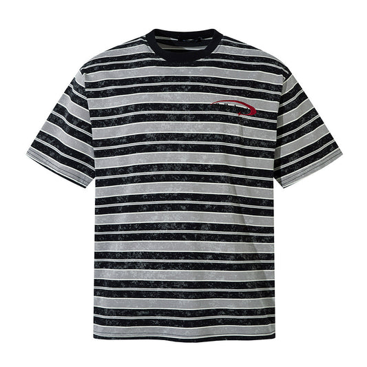 Vervin Distressed Striped Tee