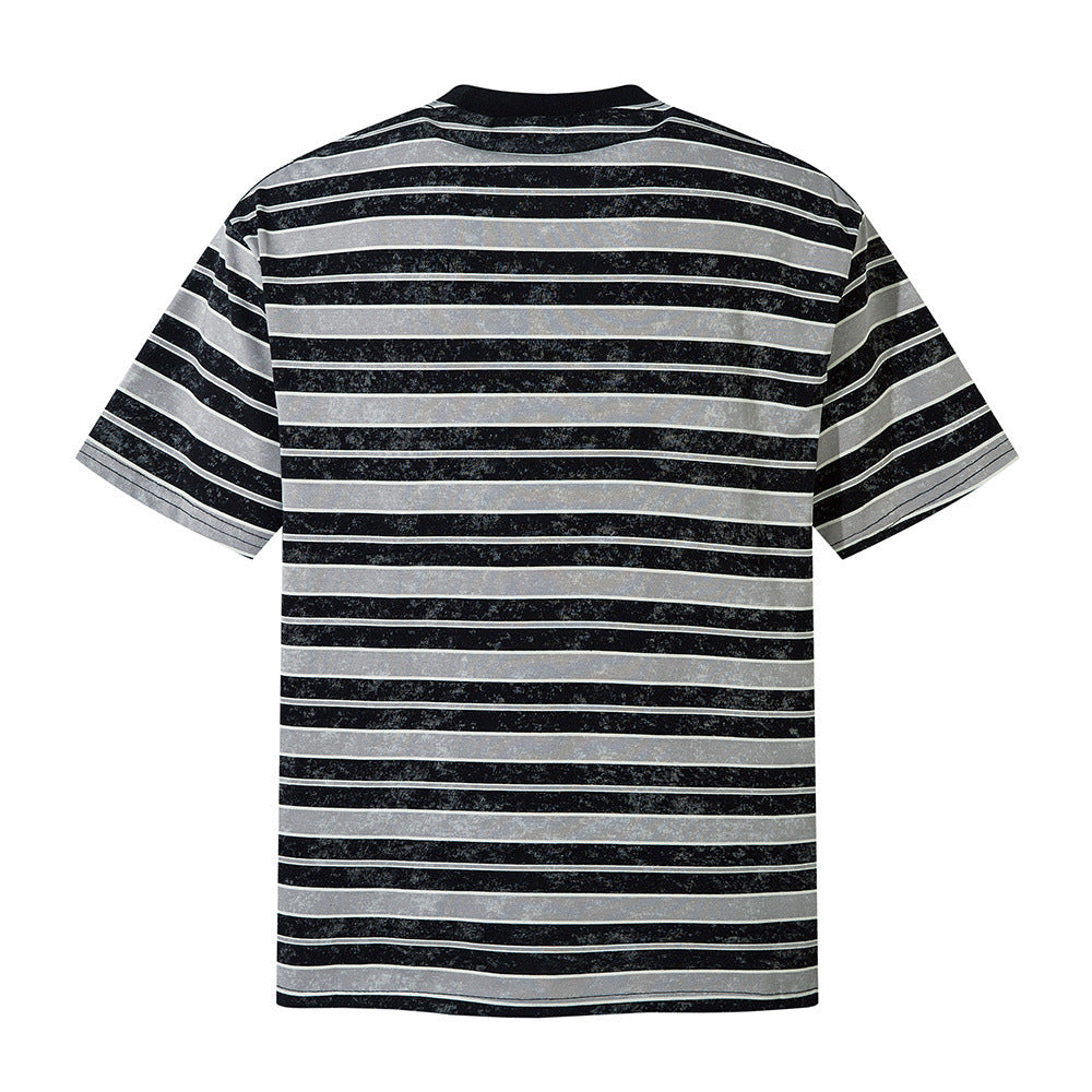 Vervin Distressed Striped Tee