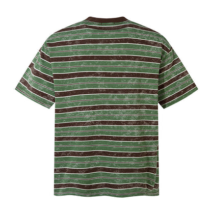 Vervin Distressed Striped Tee